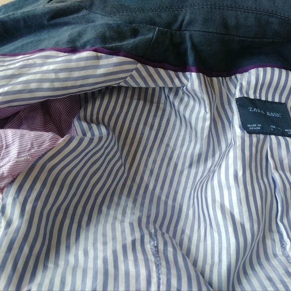 Zara boyfriend blue navy blazer Small - Picture 11 of 12